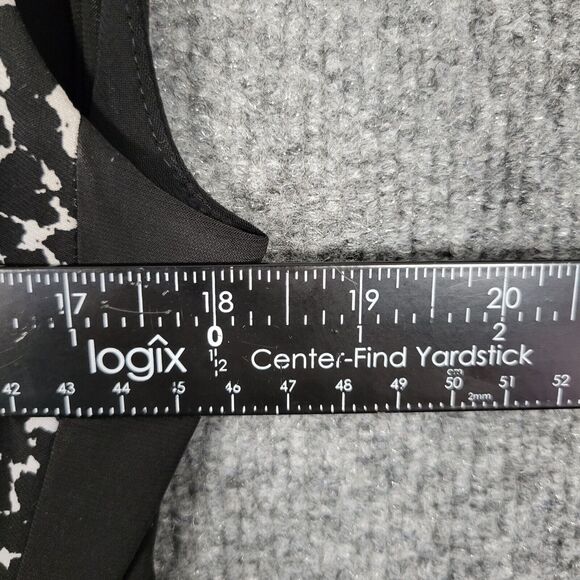 LAUREN RALPH LAUREN Black Abstract Slinky Knit Career Office Dress SIZE 12 - Picture 10 of 10